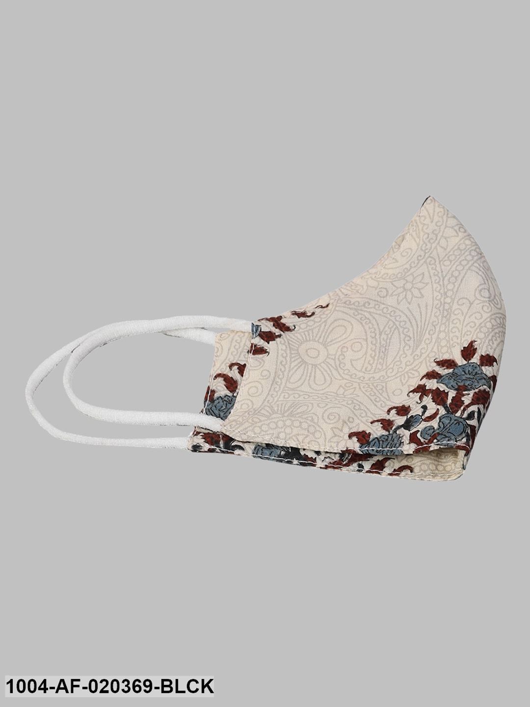Black Beige Printed Kurta with Palazzos Dupatta