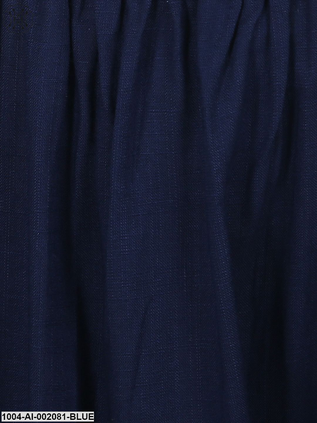Navy Blue Ankle Length Rayon Straight Palazzos