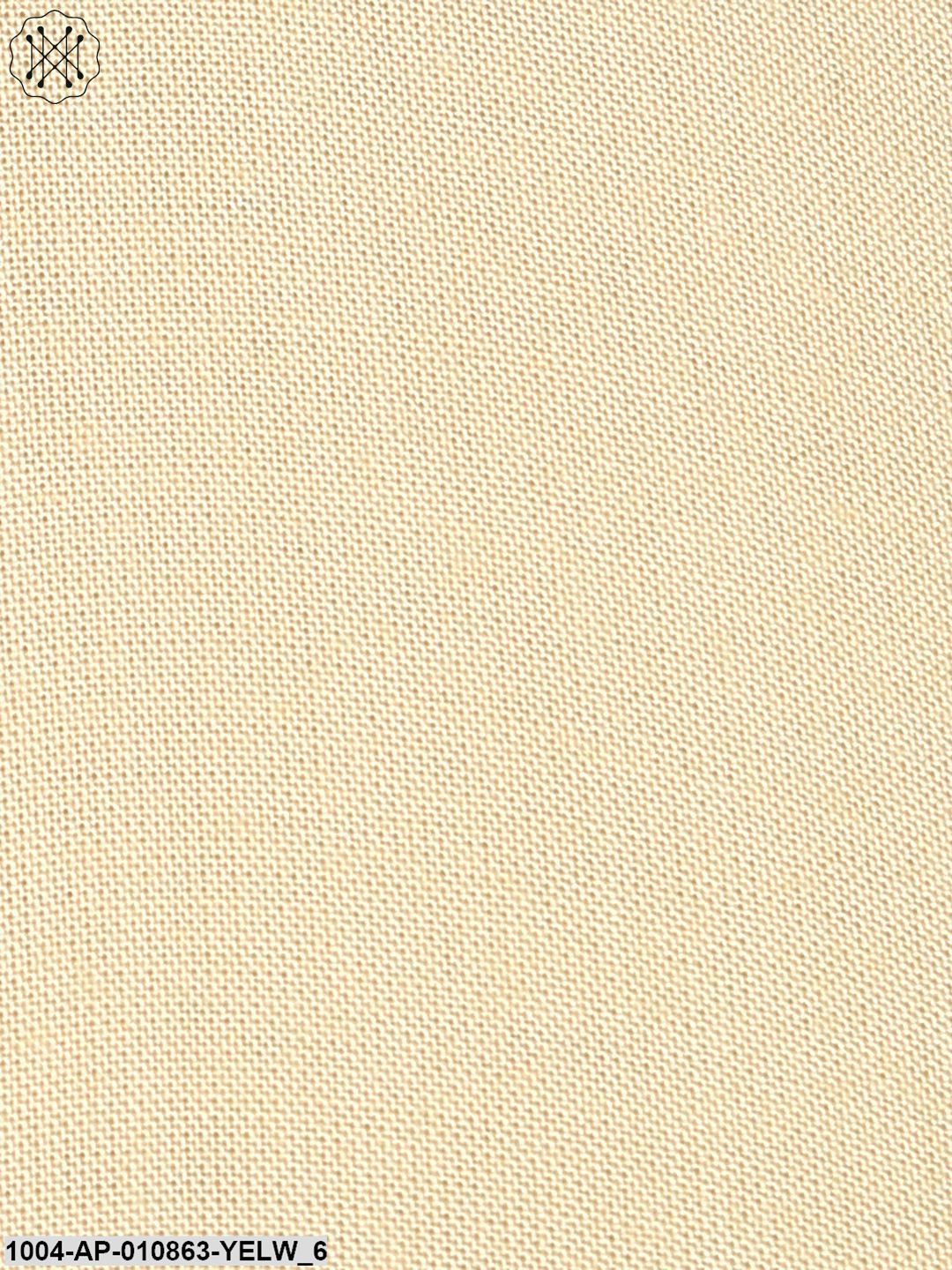 Yellow Printed Flared With Asymmetric Hemline Cotton Kaftan Top