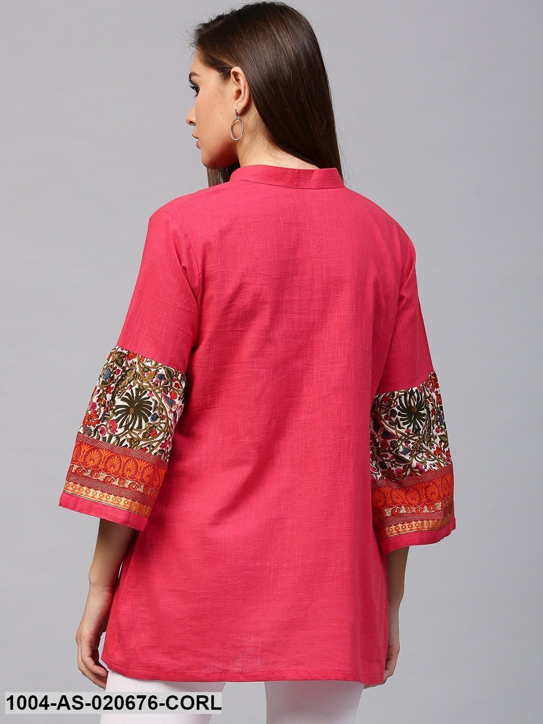 Coral Pink Solid Tunic