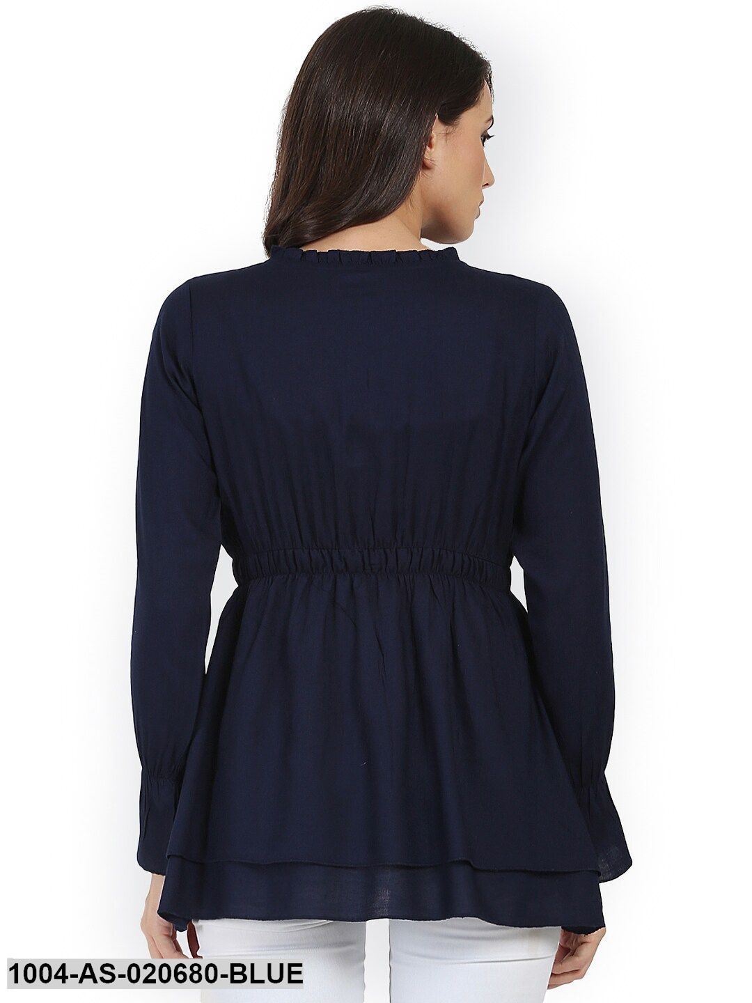 Blue Solid Tunic