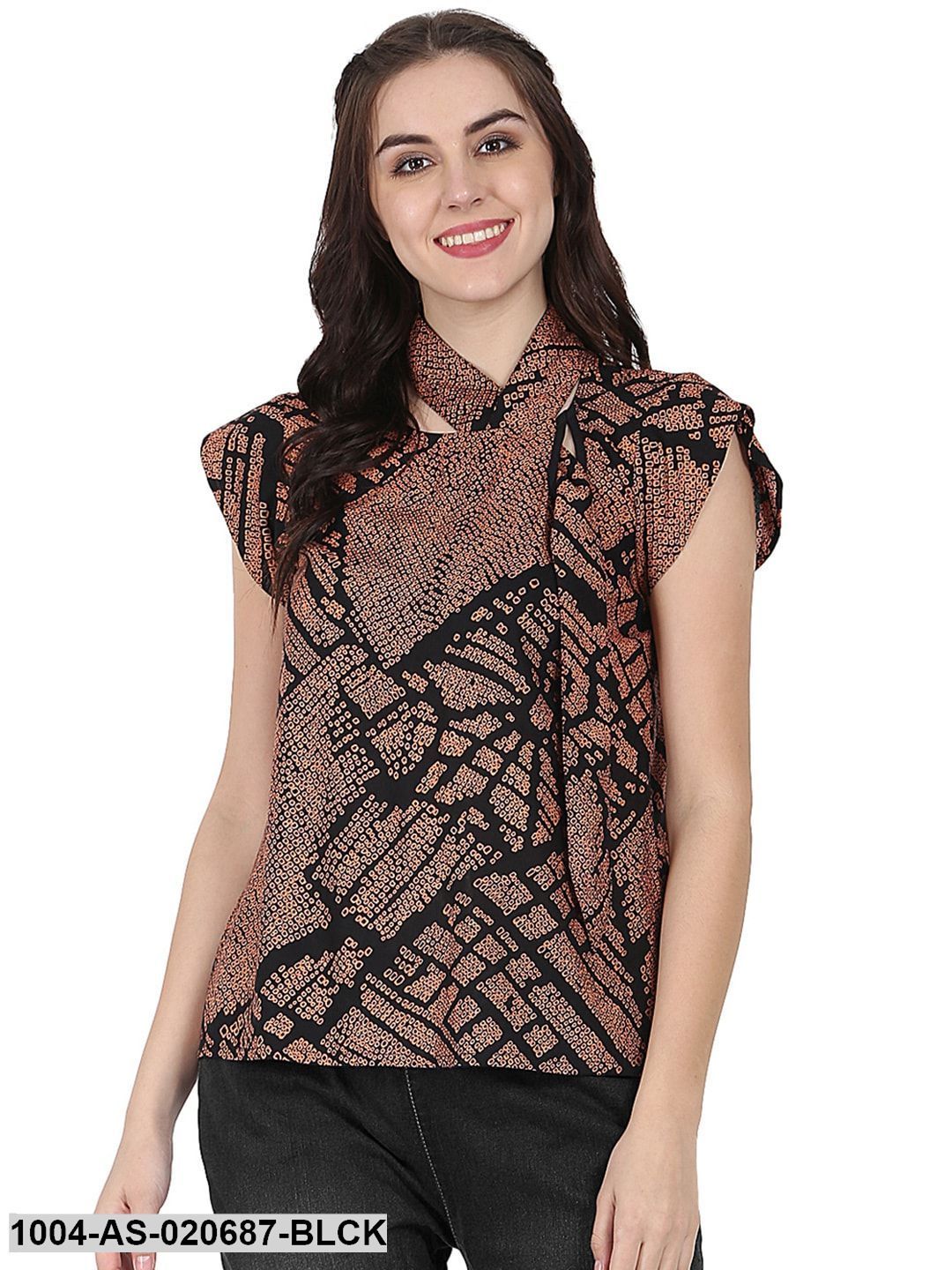 Black & Brown Printed Tunic