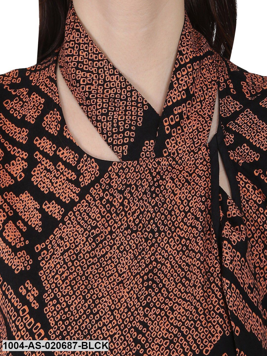 Black & Brown Printed Tunic