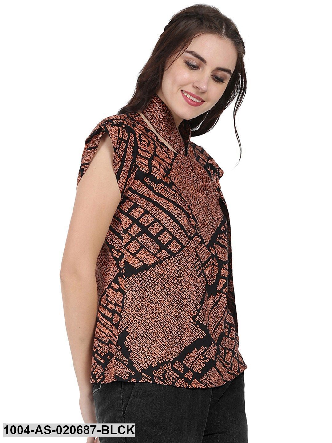 Black & Brown Printed Tunic
