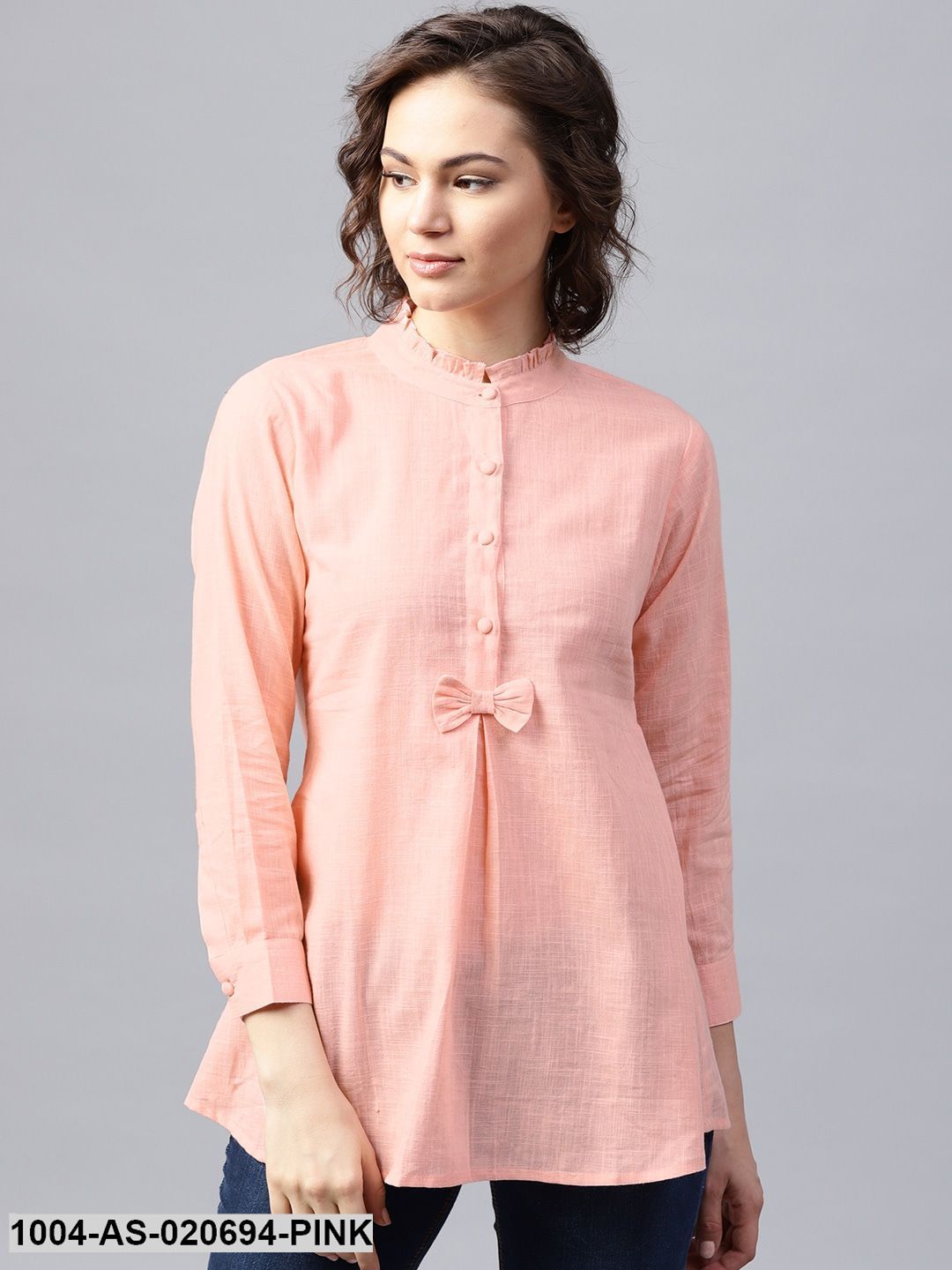 Pink Solid Tunic