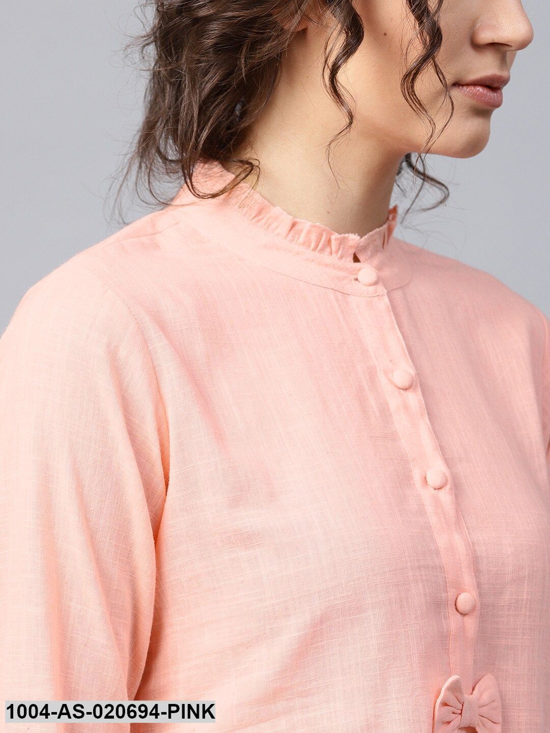 Pink Solid Tunic