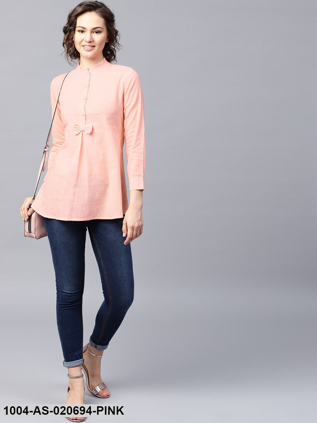Pink Solid Tunic