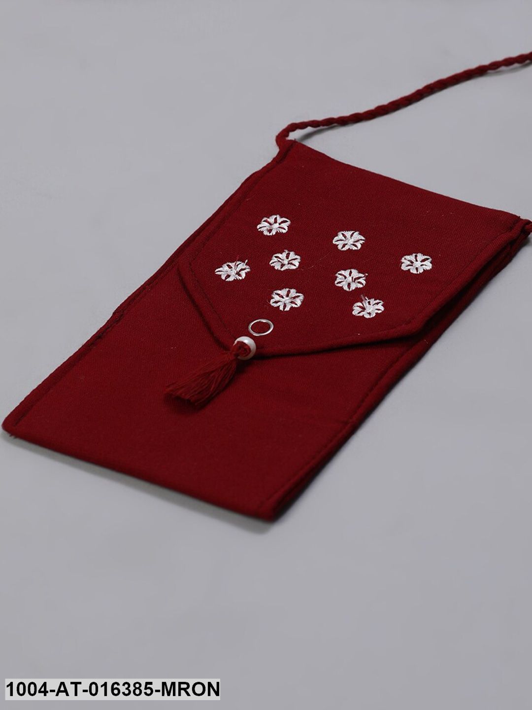 Maroon Three-Quarter Sleeves Straight Woven Design Printed Viscose Rayon Kurta