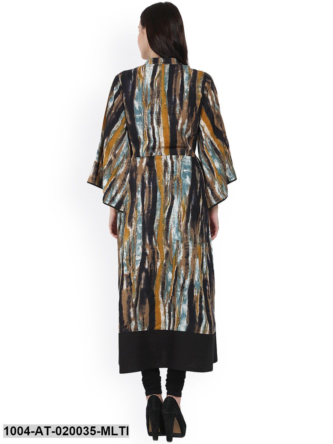 Multicoloured Printed Anarkali Kurta