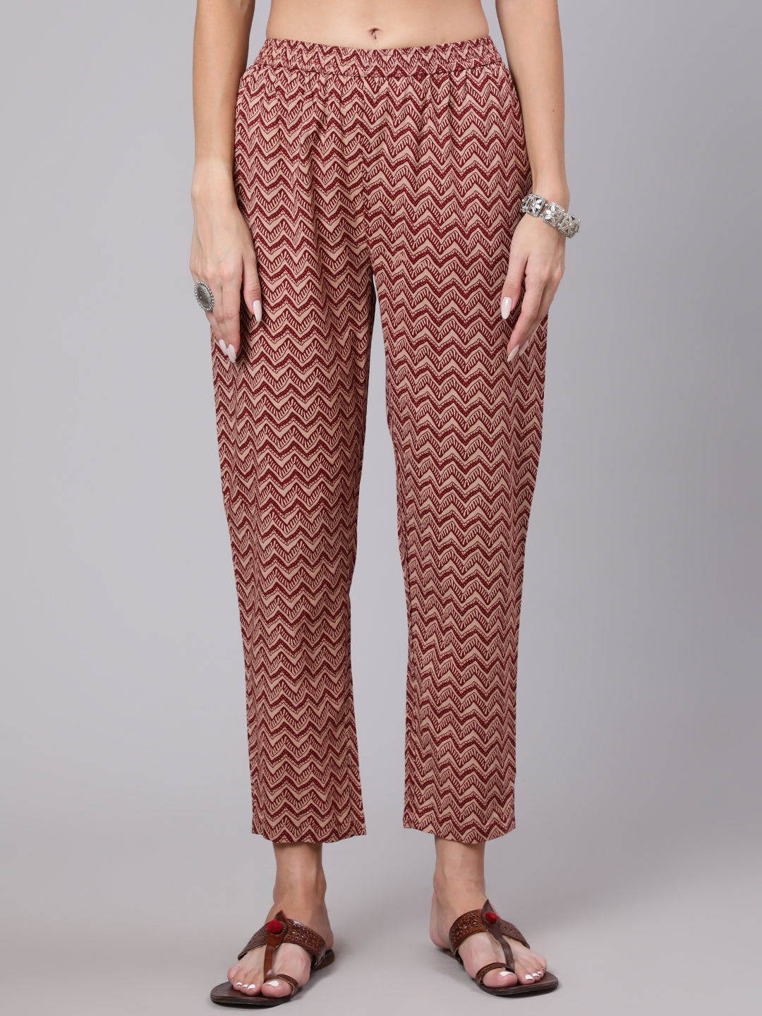 Cotton Calf Length Printed Semi Flared 3/4 Sleeve Round Neck Kurta Bottom Dupatta Set