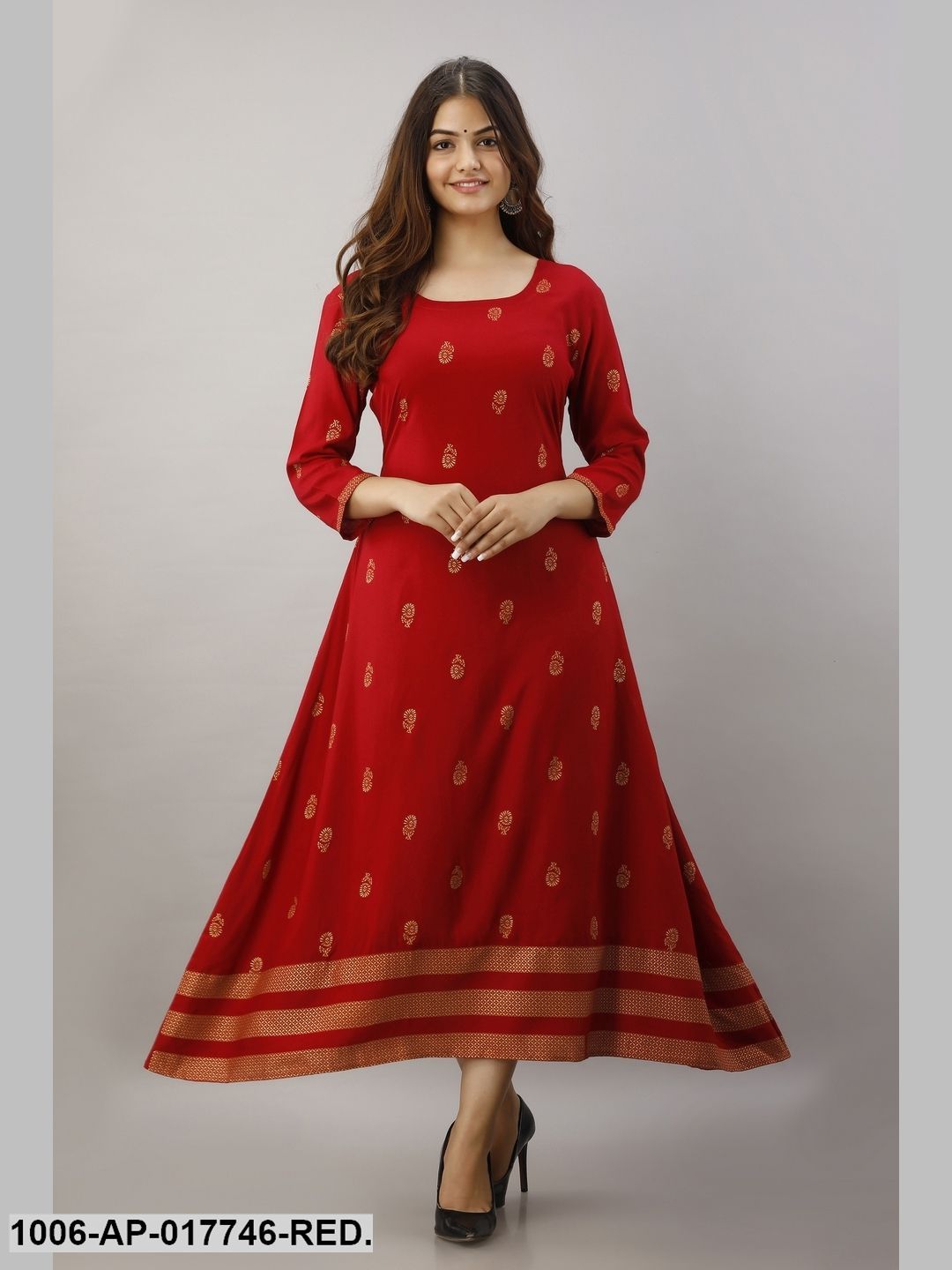 A-Line Kurta with Duptta