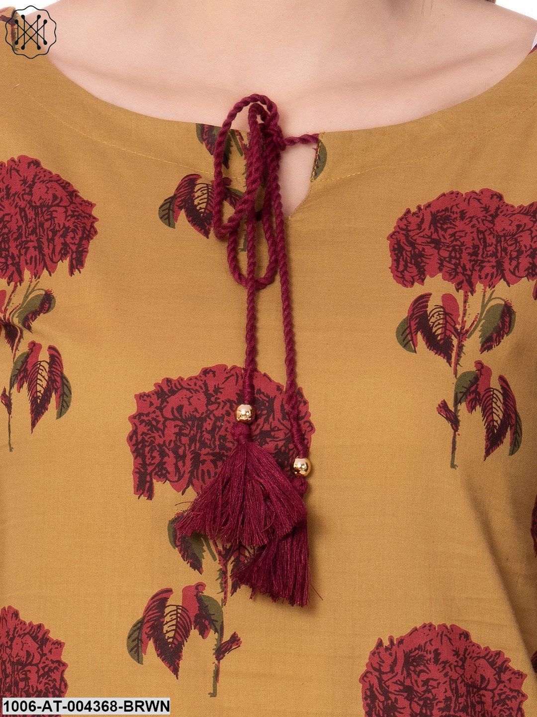 Cotton Printed Straight Kurta