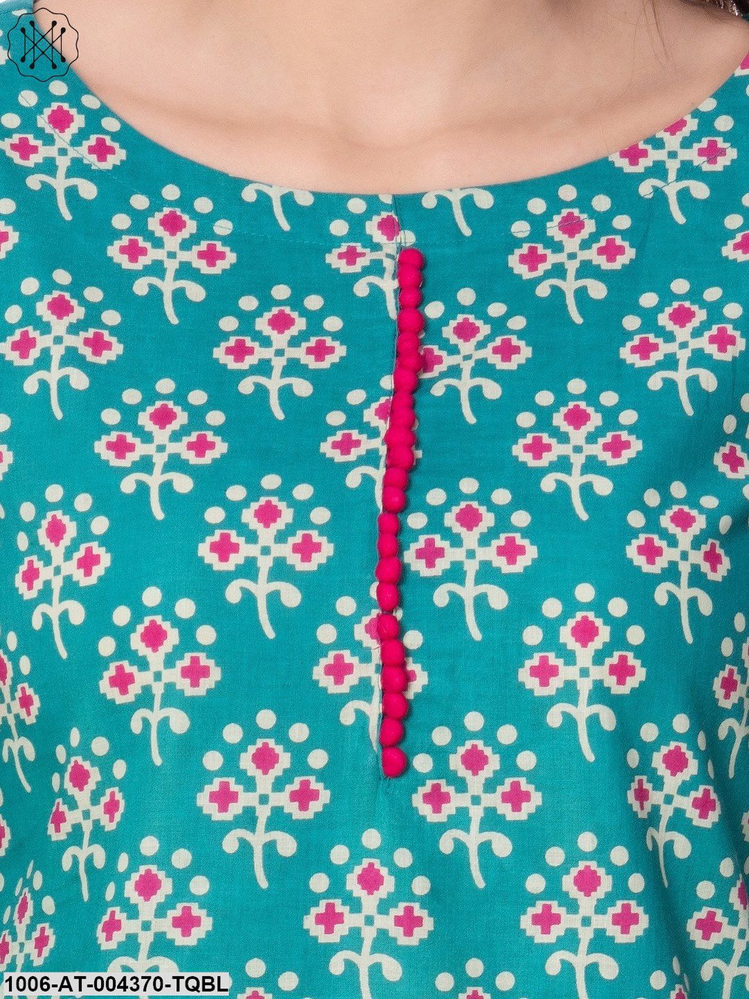 Cotton Printed Straight Kurta