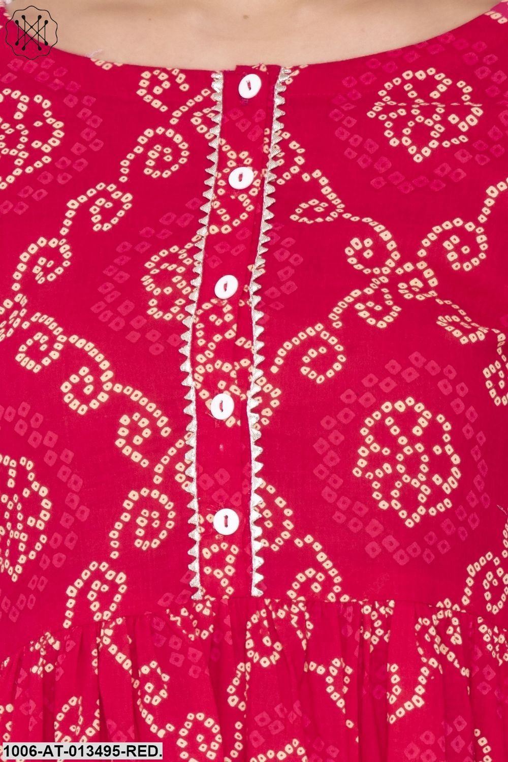 Cotton Printed A-Line Kurta