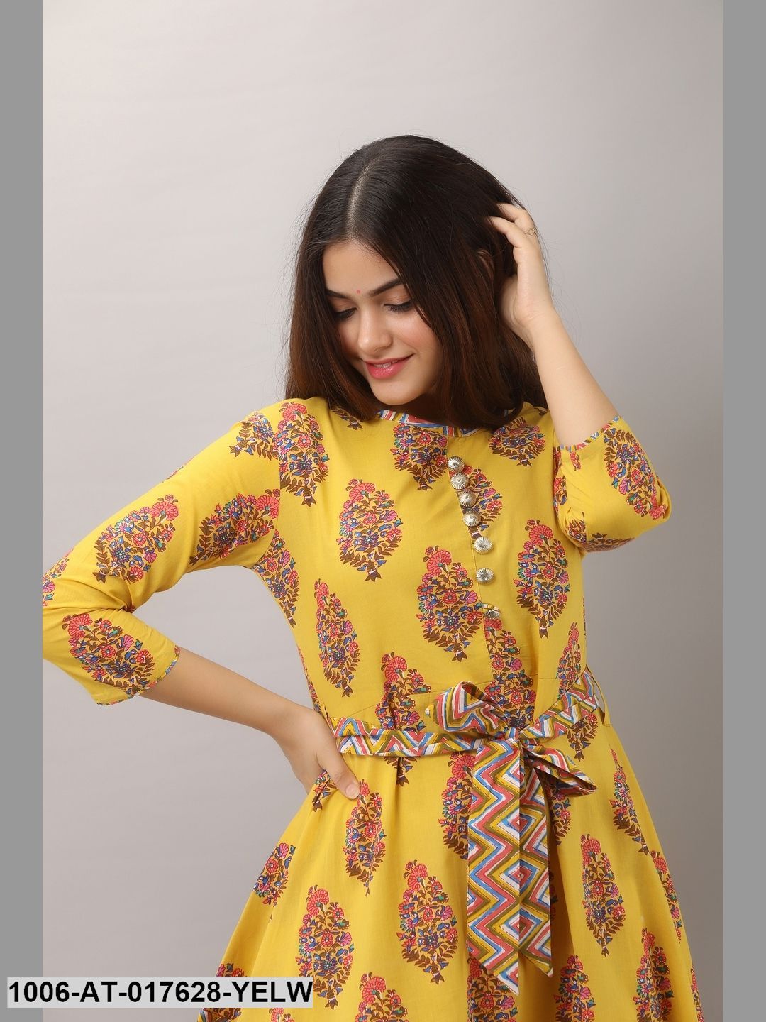 Printed Flared Kurta