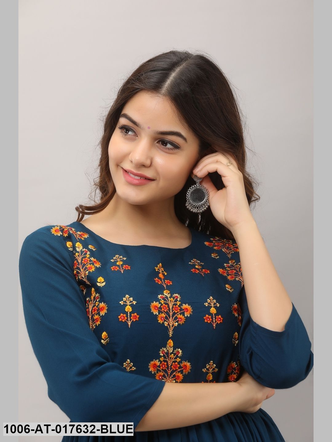 Embroidery Flared Kurta