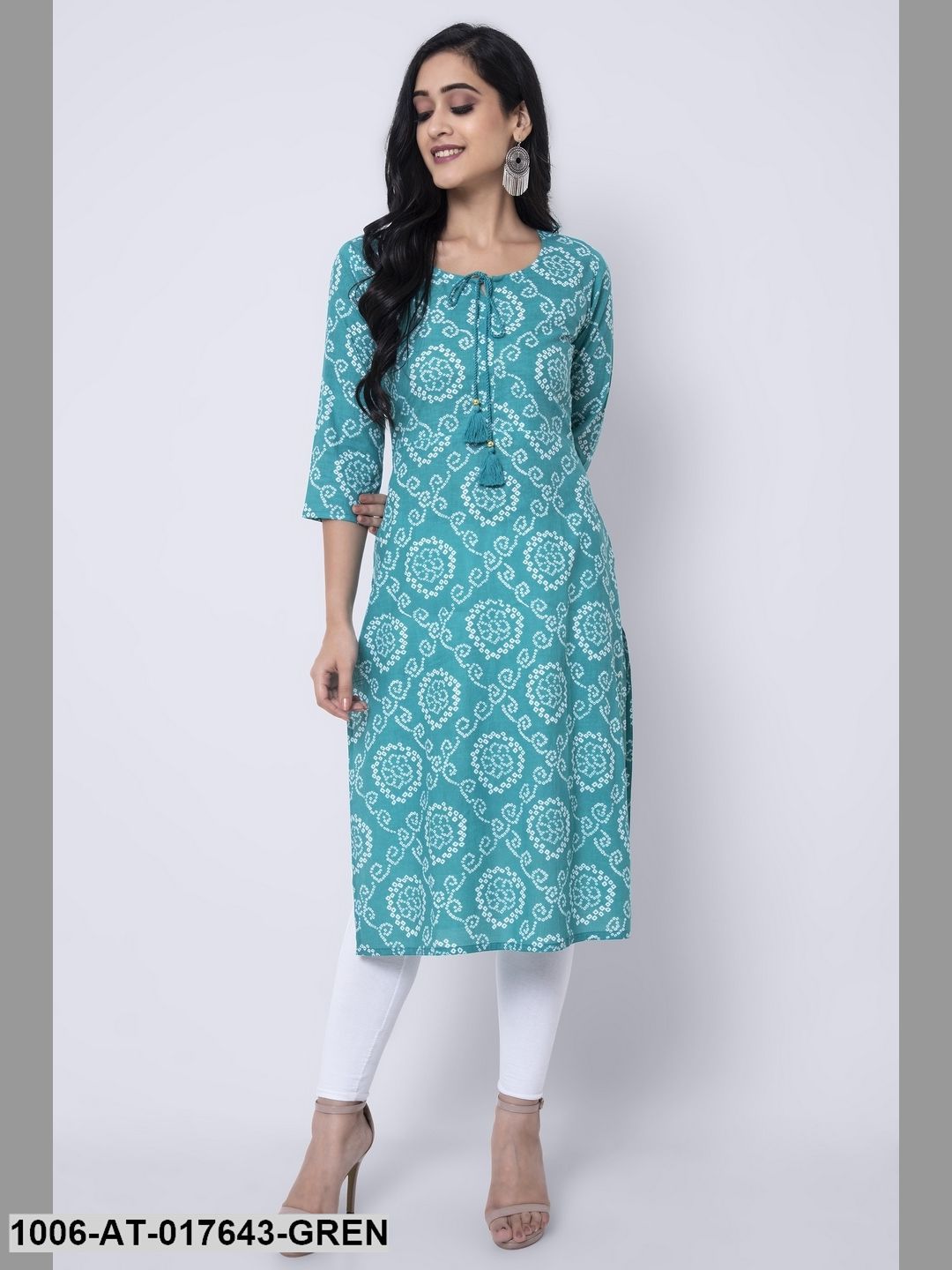 Cotton Printed Straight Kurta