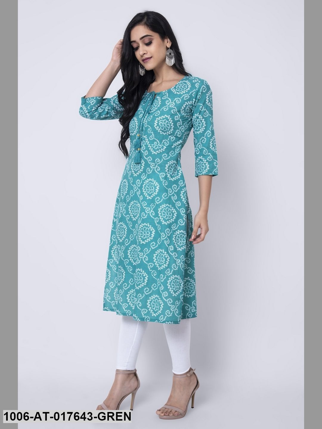 Cotton Printed Straight Kurta