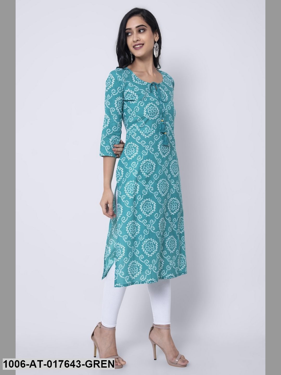 Cotton Printed Straight Kurta