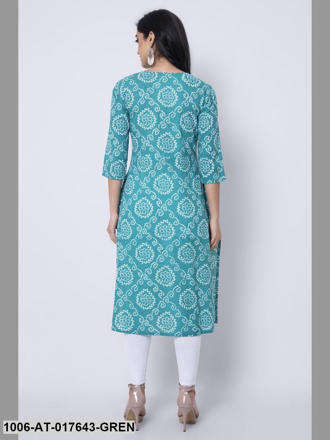 Cotton Printed Straight Kurta