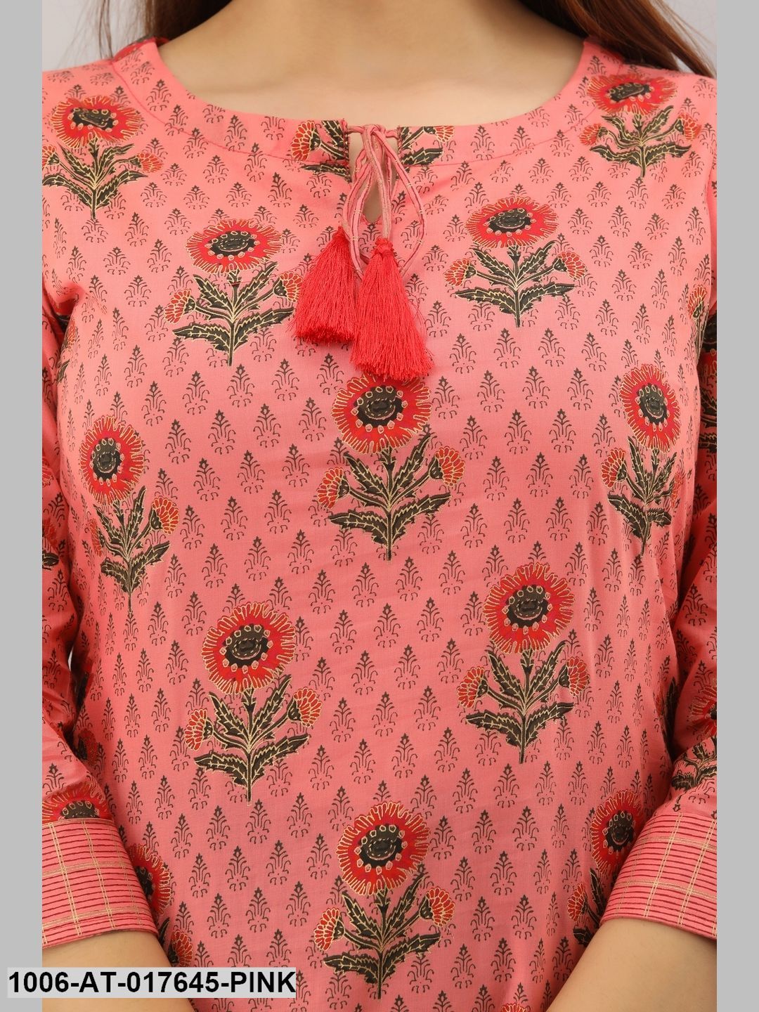 Cotton Printed Straight Kurta