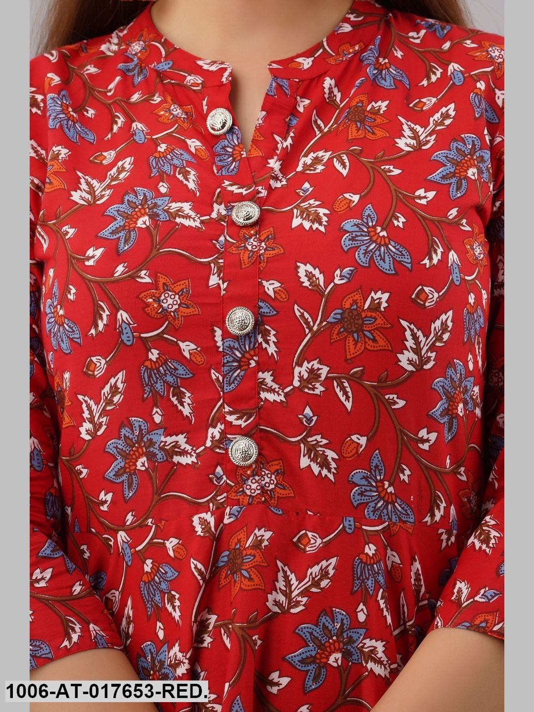 Cotton Printed Flared Kurta