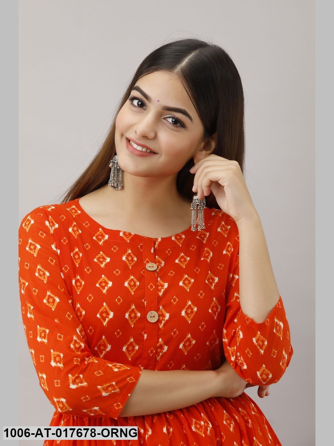 Printed A-Line Kurta