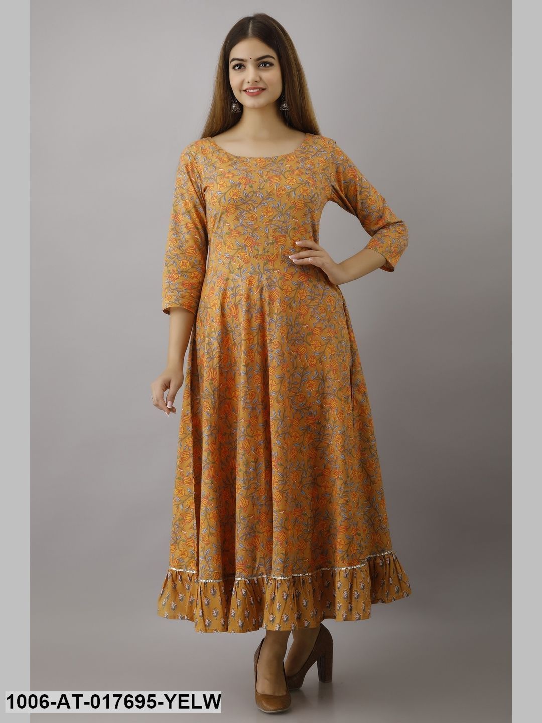 Printed Flared Kurta