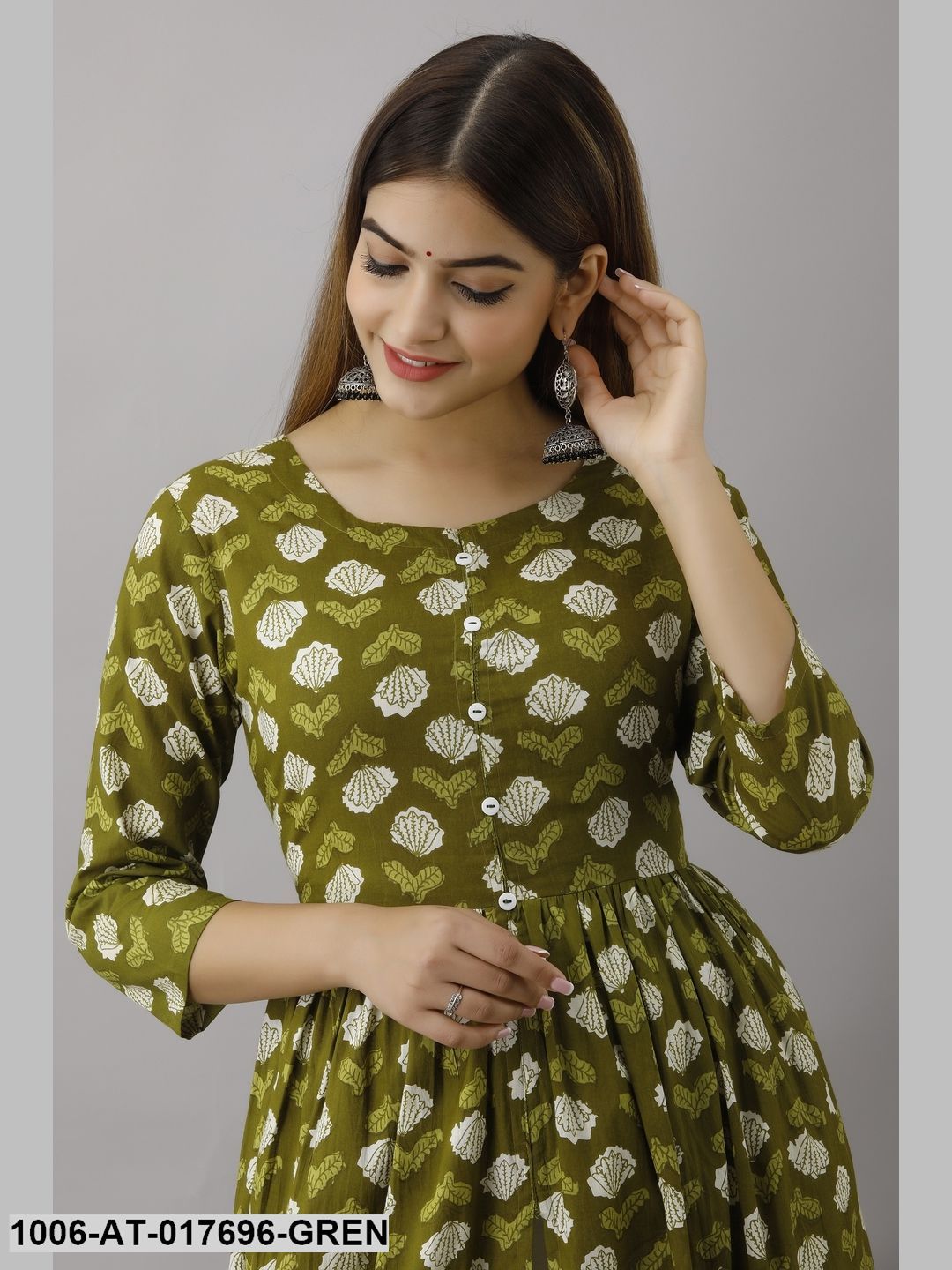 Printed A-Line Kurta