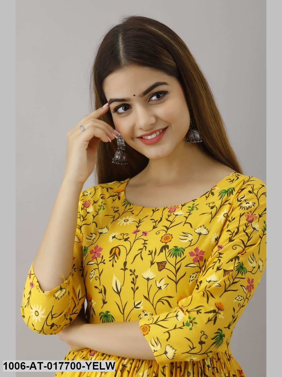 Printed A-Line Kurta