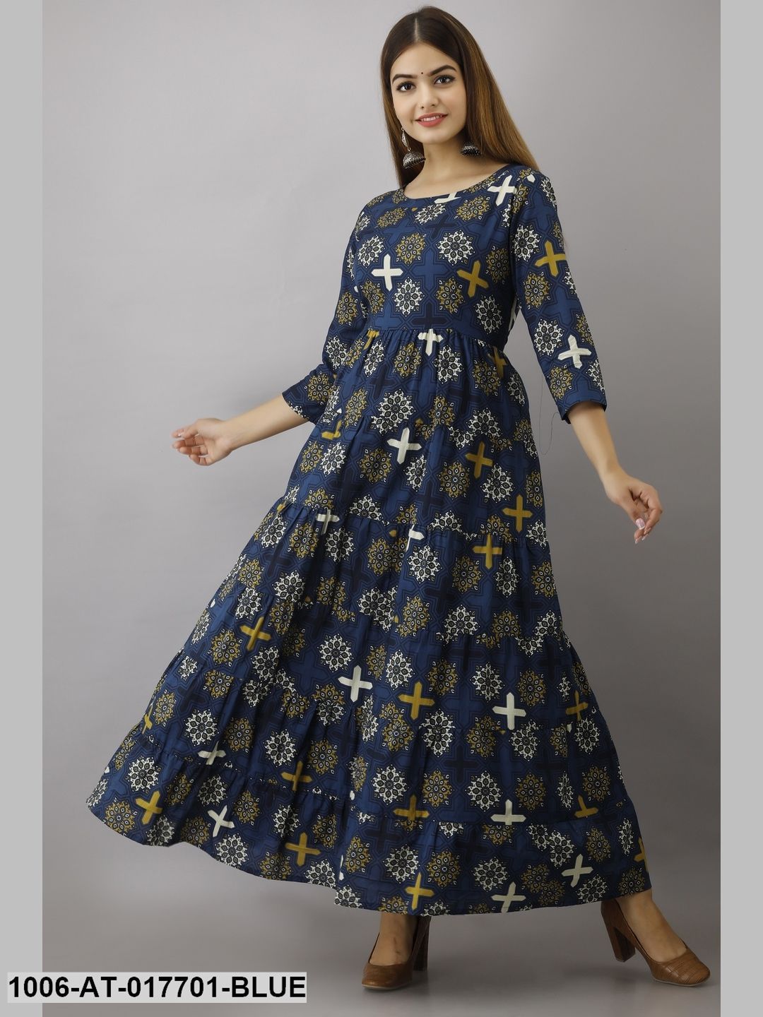 Printed Flared Kurta