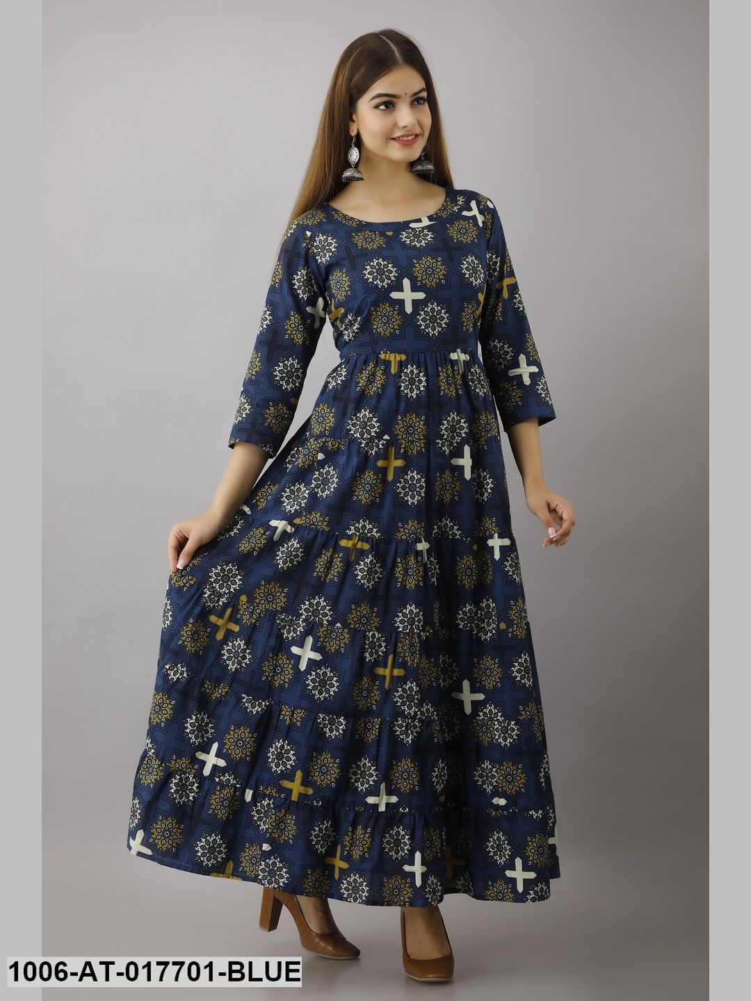 Printed Flared Kurta