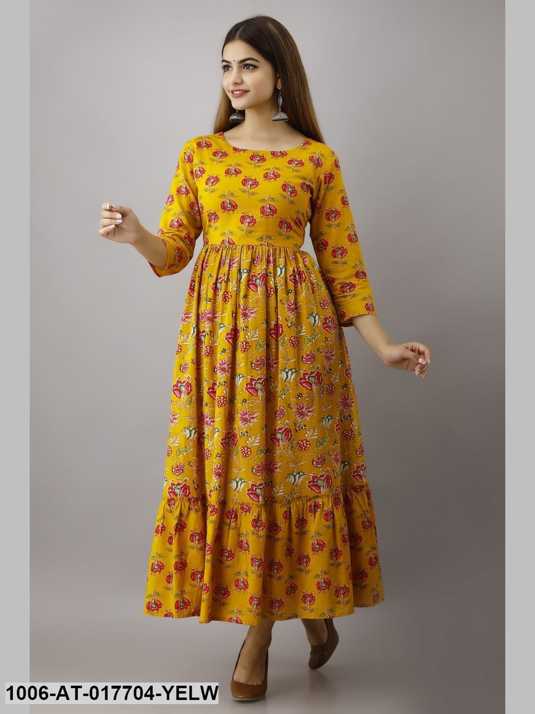 Printed Tired Kurta