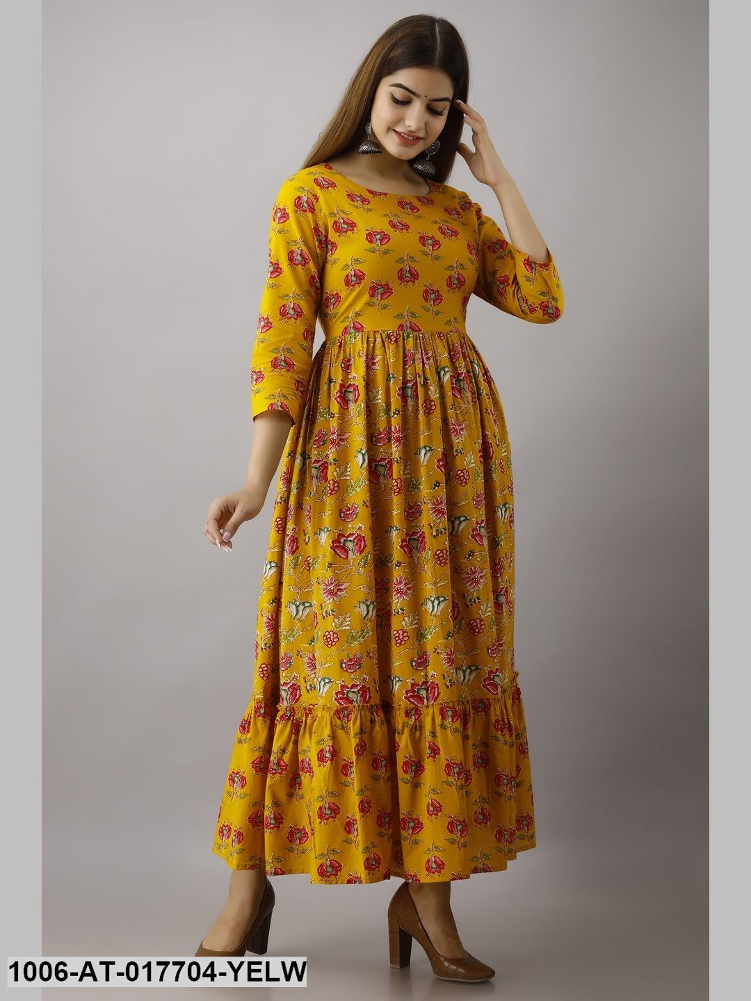 Printed Tired Kurta