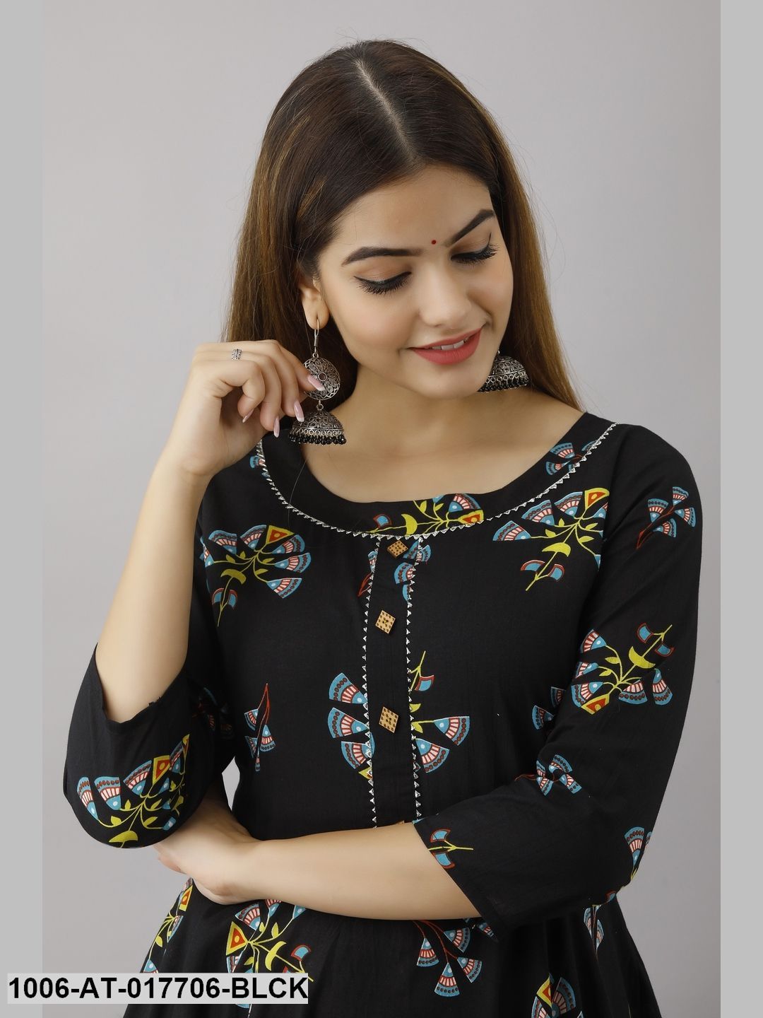Printed Flared Kurta