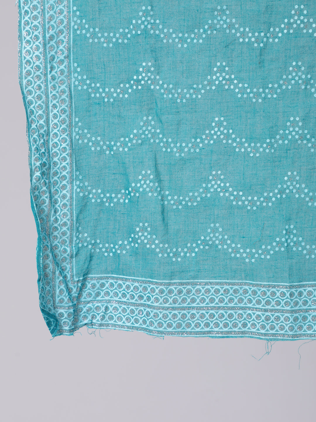 Rayon Ankle Length Printed Flared 3/4 Sleeve Round Neck Kurta Dupatta Set