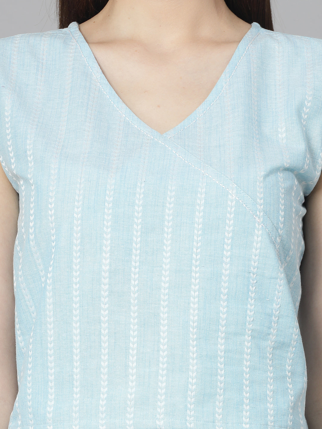 Woven Design Cotton Blend Co-Ord Set