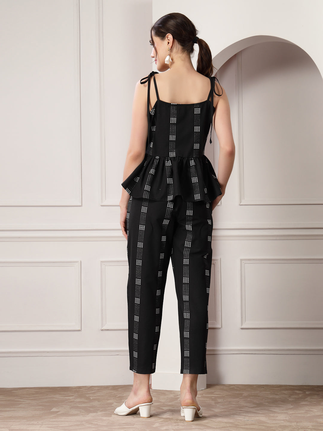 Woven Design Cotton Blend Co-Ord Set