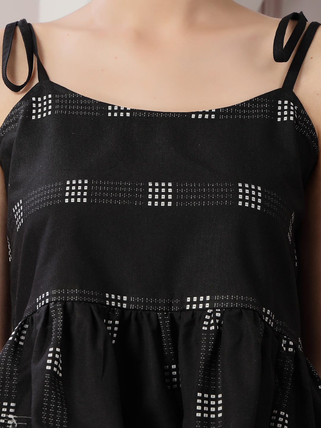 Woven Design Cotton Blend Co-Ord Set