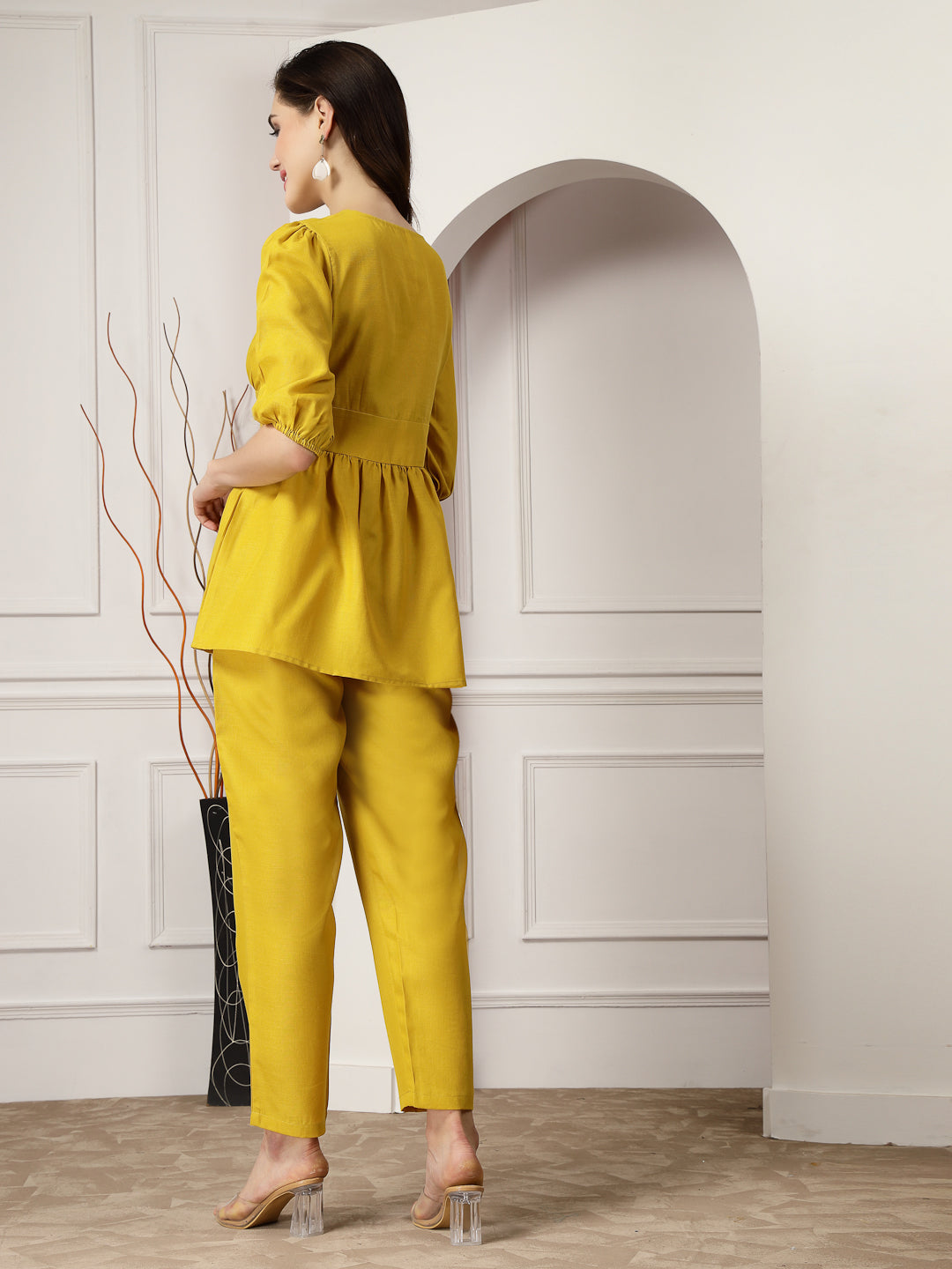 Embroidered Cotton Blend Co-Ord set