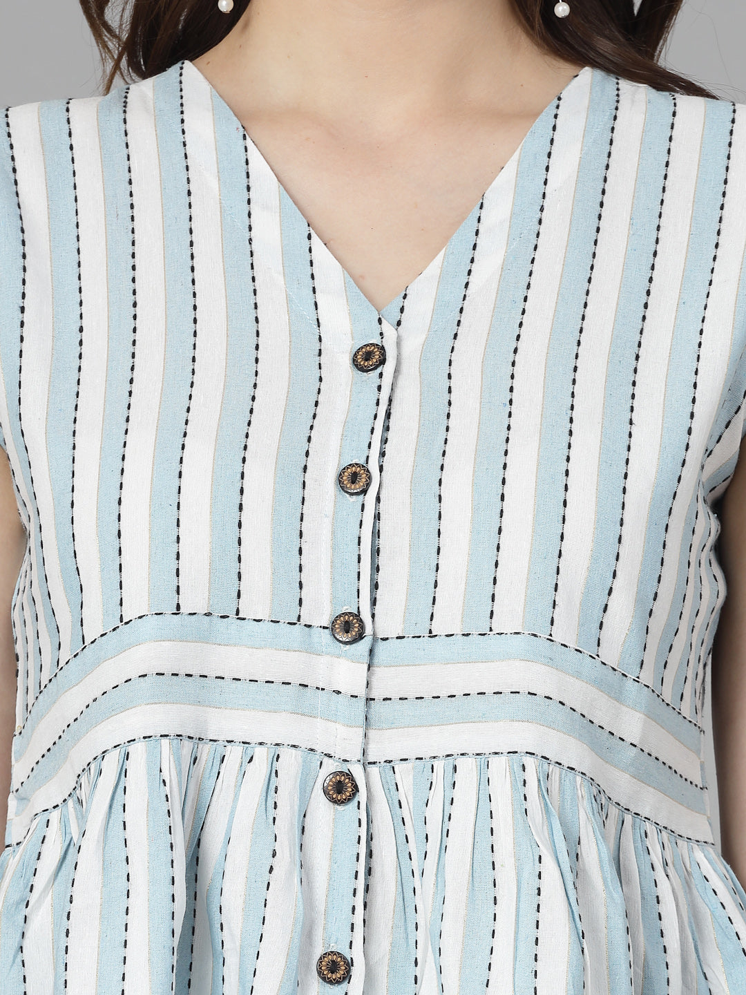 Woven Design Cotton Blend Co-Ords Set