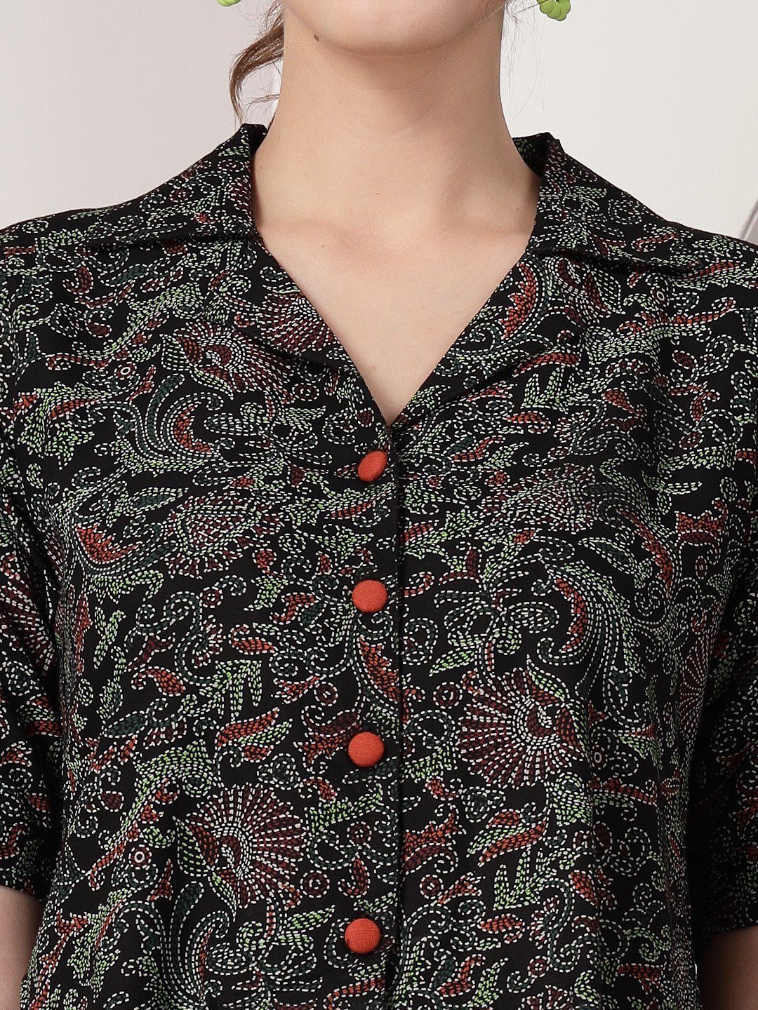 Kalamkari Printed Rayon Co-Ords Set