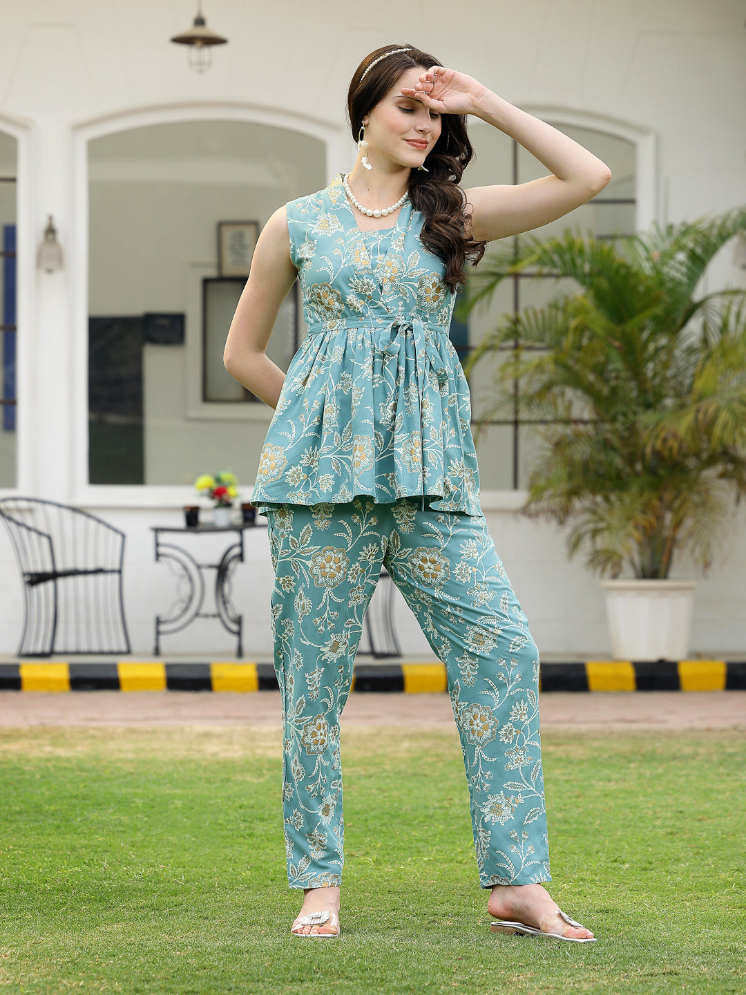 Floral Printed Rayon Co-Ord Set