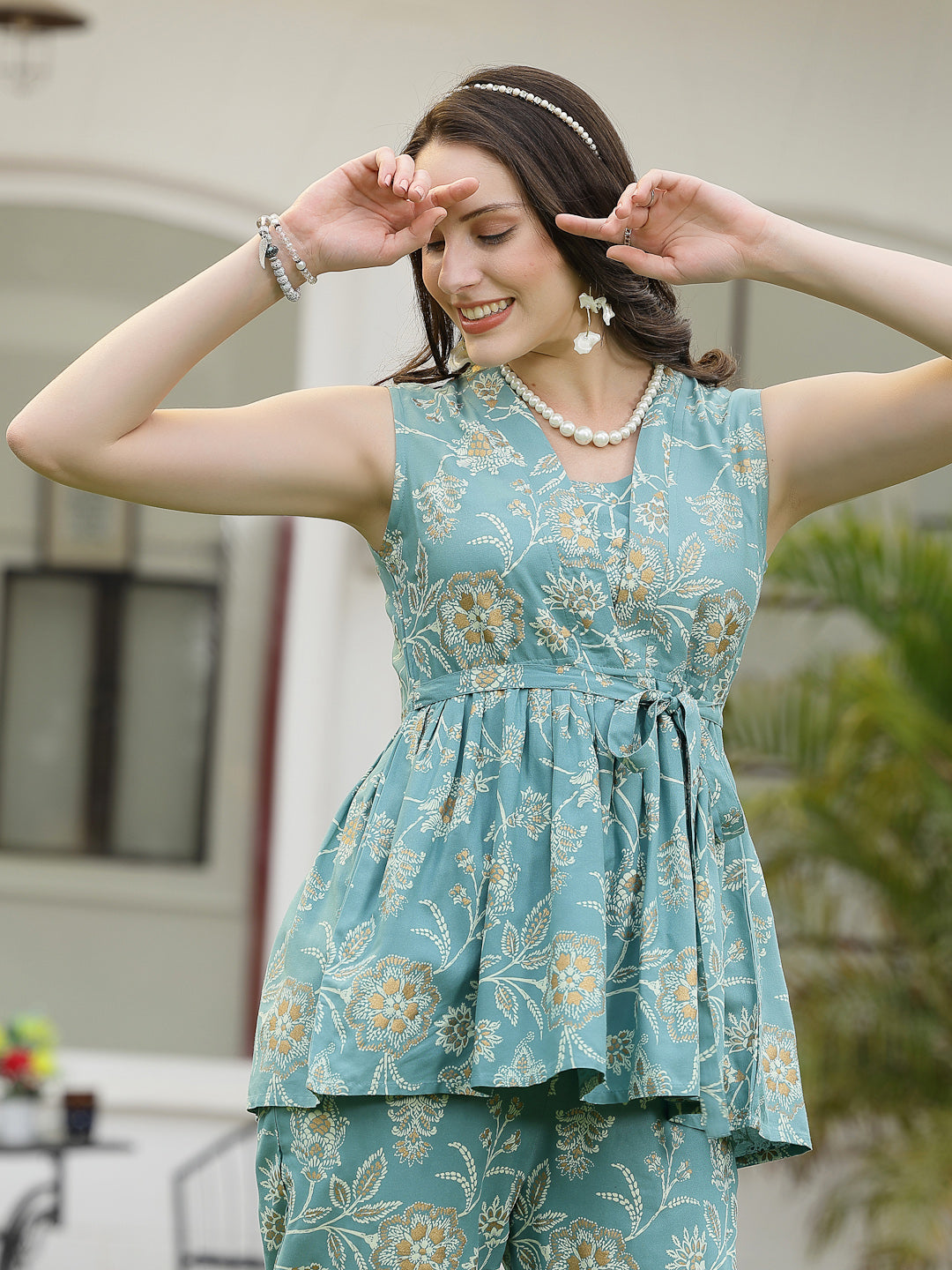 Floral Printed Rayon Co-Ord Set