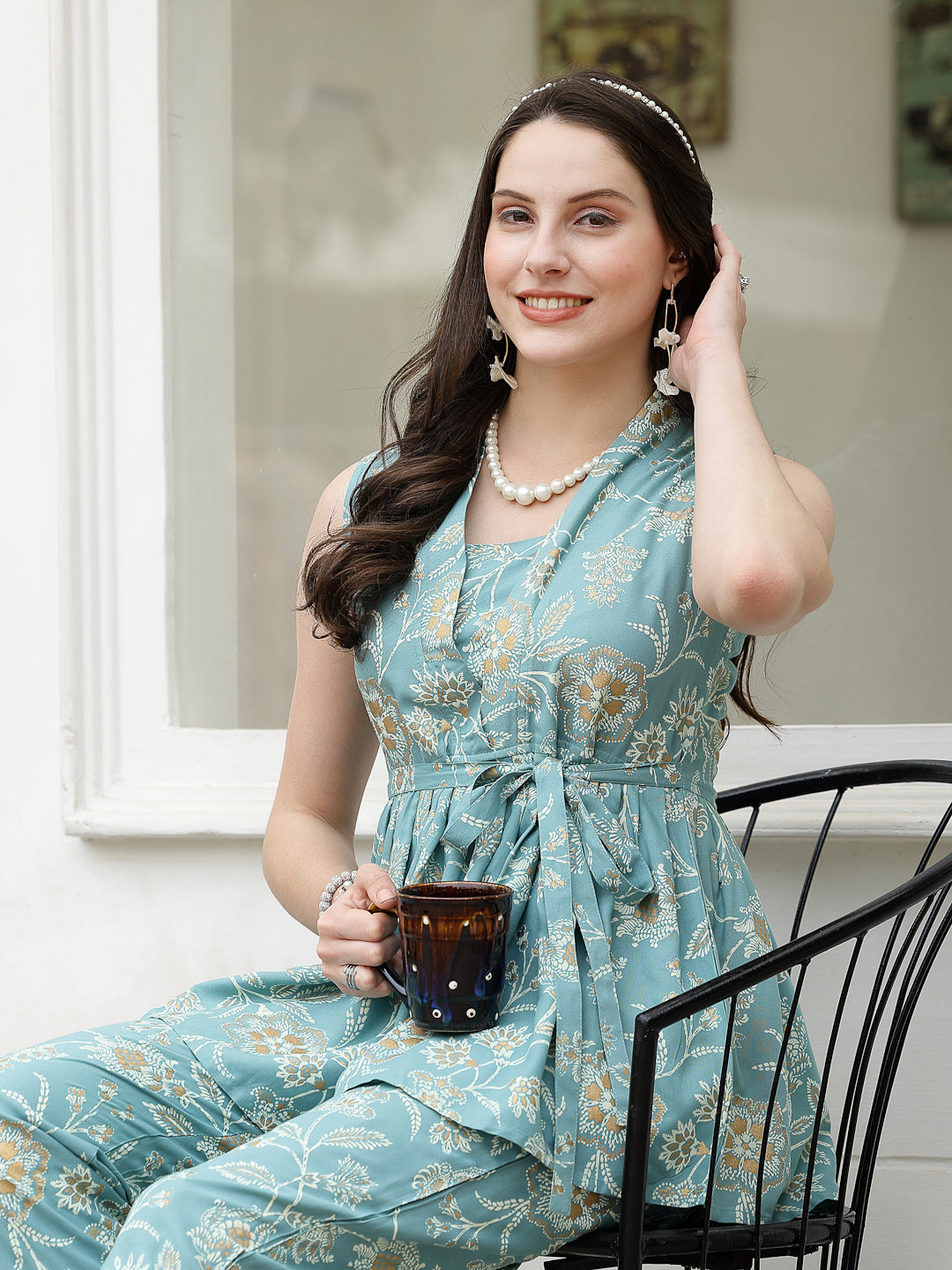 Floral Printed Rayon Co-Ord Set