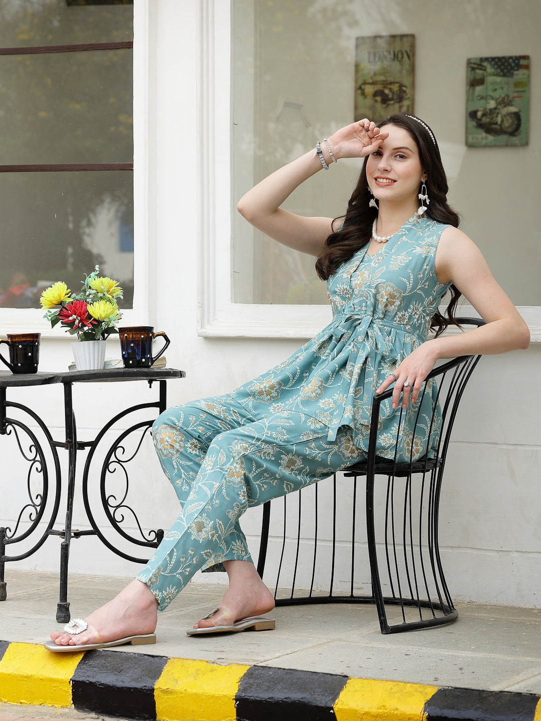 Floral Printed Rayon Co-Ord Set