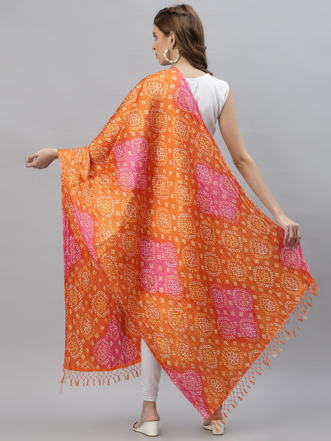 Bandhani Print Silk Blend Dupatta