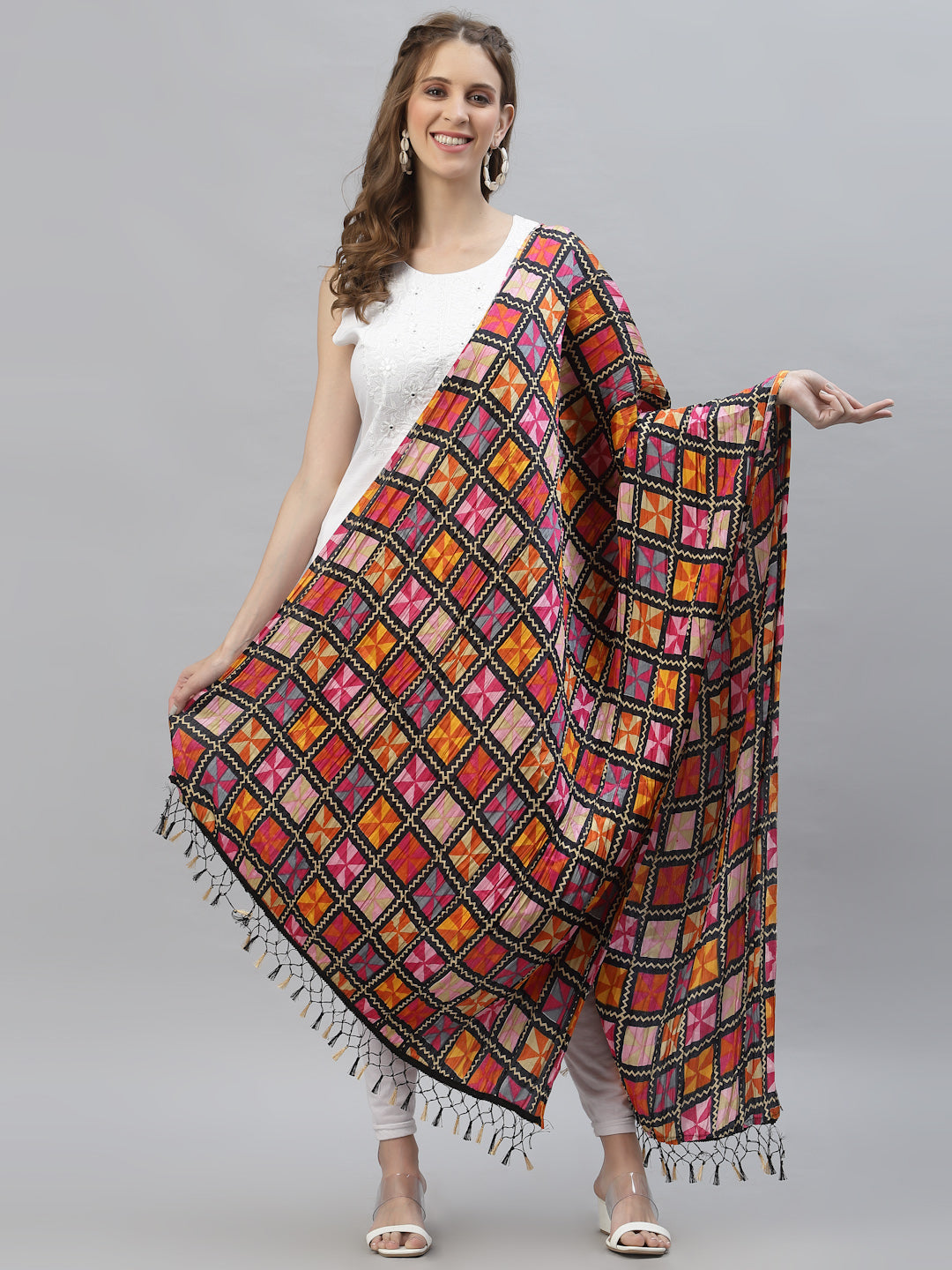 Printed Silk Blend Dupatta