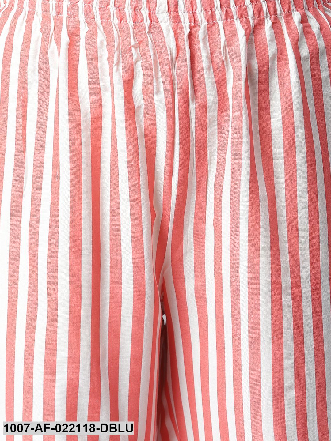 Women's Printed Rayon Straight Kurta Pant Dupatta Set (Navy Blue, Peach)