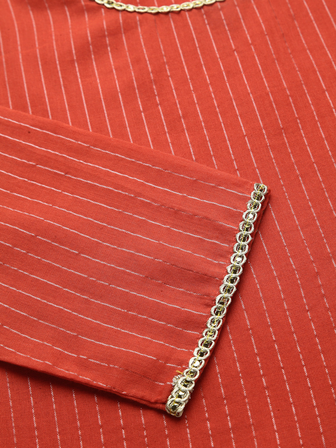 Floral Printed Cotton Anarkali Kurta Palazzo Dupatta Set